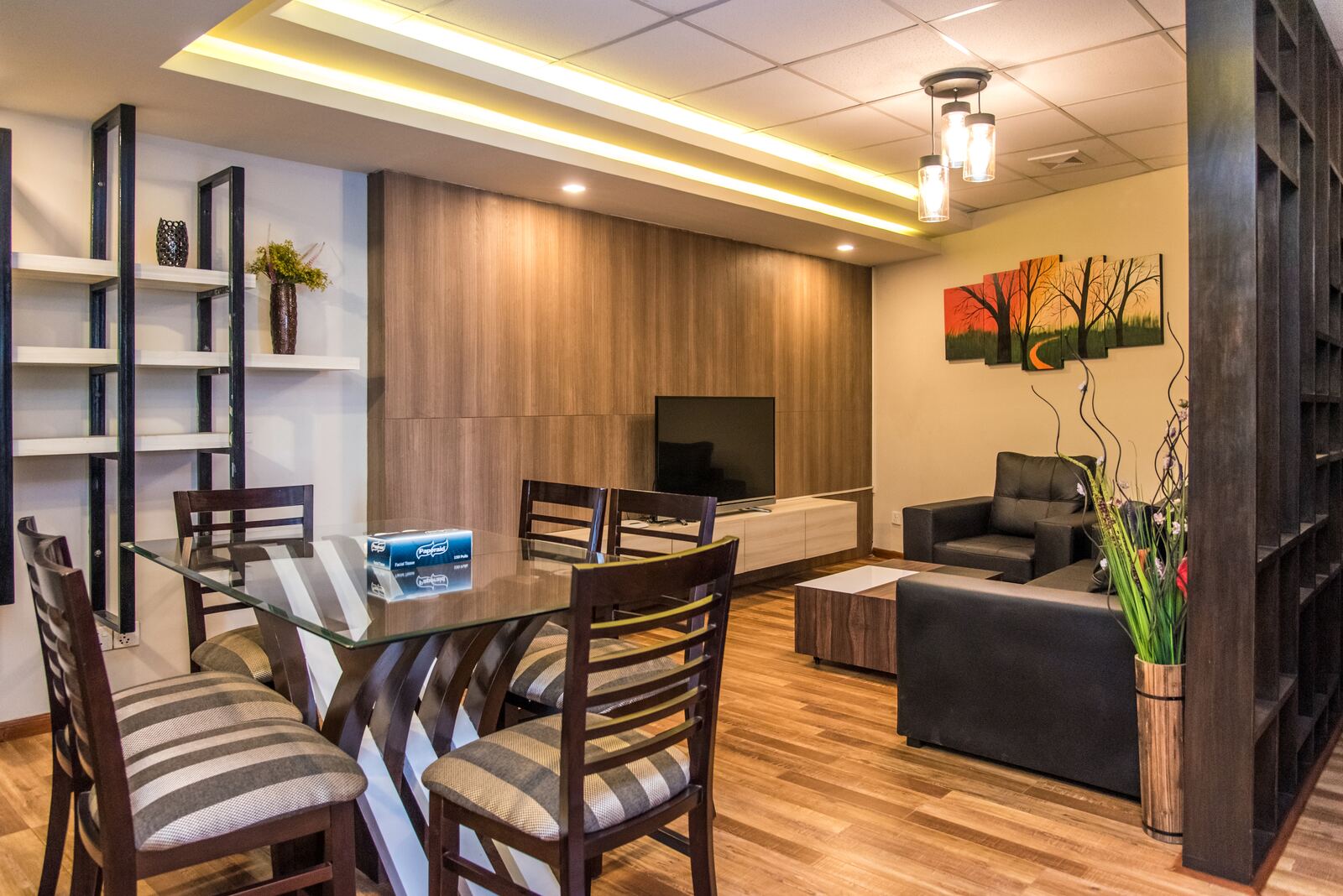 Ruby's dining area.